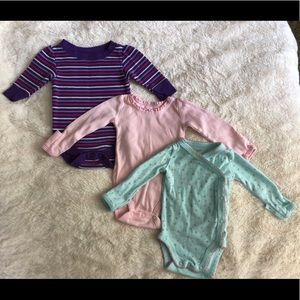 Newborn Long sleeve Onsies-Bundle of 3